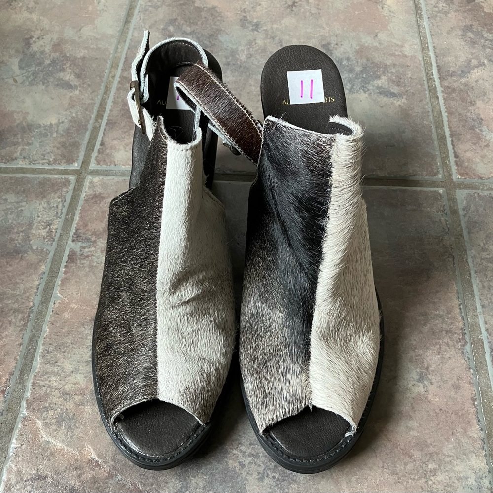 Cowhide Heels